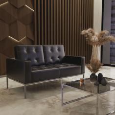 Sofá para Escritório e Recepção 3 Lugares Corino Isis