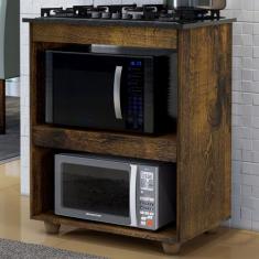 Armário de Cozinha para Cooktop Turim Ypê - Kaiki Móveis, Marrom