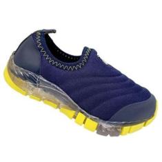 Tênis Kidy Flex Light 020-0152-5123 Menino - Marinho/Amarelo-Masculino