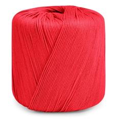 CAMAL Fio de tricô, fio de algodão Amigurumi 1 mm x 145 jardas, fios de algodão de 8 camadas para tricô, enfeites de Natal de crochê, amigurumi, doily, xale, vestidos, chapéus (vermelho)