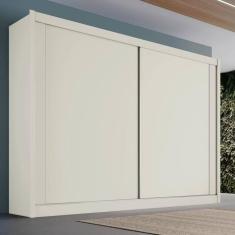 Guarda Roupa Casal 2 Portas 4 Gavetas - Creta-Off white - Móveis Europa