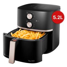 Fritadeira Elétrica Wap Airfryer Grand Family Preto e Cinza 5,2L