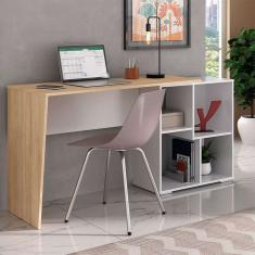 escrivaninha urban carvalho e branca