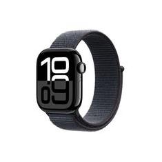 Apple Watch Series 10 GPS, Caixa Preta Brilhante de Alumínio de 42 mm, Pulseira Loop Esportiva Tinto - MWWG3AM/A