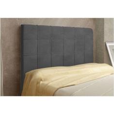 Cabeceira Veneza Cama Box Solteiro 100 cm Suede