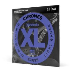 Encordoamento Para Guitarra Lisa .012-.052 D'Addario XL Chromes ECG25 
