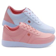 Tênis Feminino Casual FXB Antiderrapante Conforto Kit2-Feminino