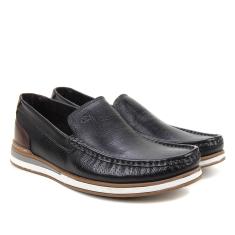 Mocassim Couro Democrata Flow Masculino-Masculino