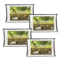 Kit de 4 Travesseiros Alto Evolátex - Fibrasca