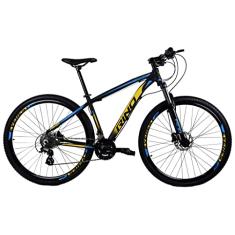 Bicicleta Aro 29 Rino Everest Color 24v Freio Hidraulico Cambios Shimano Altus (Amarelo/Azul, 17)