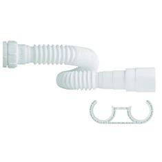 Sifão Sanfonado Extensível PVC 60cm Com Suporte Censi