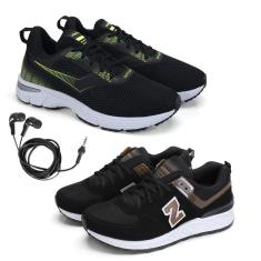 Tênis Masculino Esporte Academia + Fone de Ouvido Fio Kit 2-Masculino