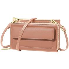 KUKOO Pequena bolsa transversal feminina para celular, carteira, mini bolsas de ombro com compartimentos para cartões