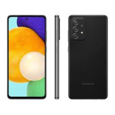 Smartphone Samsung Galaxy A52 128GB Preto 4G 6GB RAM Tela 6,5 Câm. Quá