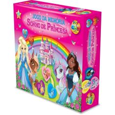 Jogo da Memória Sonho de Princesa 48 Peças - GGB Brinquedos
