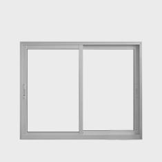 Janela de Alumínio de Correr 100x100cm 2 Folhas Suprema Hale Esquadrias