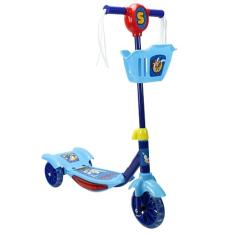 Patinete Sonic Cestinha 3 Rodas com Led e Som BBR Toys