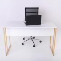 Mesa Escrivaninha Para Escritorio Estilo Industrial Metal - Automac De