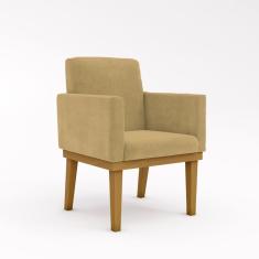 Kit Sofá Namoradeira + Poltrona Reforçada capuccino