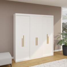 Guarda Roupa Casal 6 Portas Lugano Branco