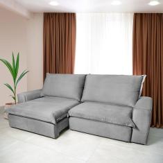 Sofá 5 Lugares Luizzi Greco Retrátil Reclinável E Revestido Chumbo