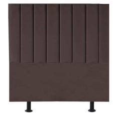 Cabeceira Estofada Cama Box Solteiro 90 cm Karla Suede - Tatite Decor,