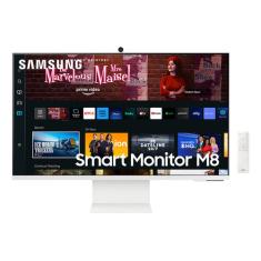 Samsung Smart Monitor M8 32  4k, Tela Plana, 60hz, 4ms, Hdmi, Usb-c, Smart Hub, Gaming Hub, Airplay LS32CM801ULXZD