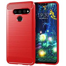 Capa LG V50 ThinQ, sensação macia, proteção total, anti-arranhões e impressões digitais + capa de celular resistente a arranhões para LG V50 ThinQ