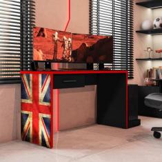 Mesa Gamer DRX 9000 UK Multiuso Com Gaveta Para Escritório - Móveis Le