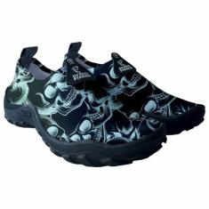 Tenis Masculino Feminino Sapatilha Pesca Caveira Praia Água Jetski Cai