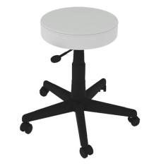 Cadeira Mocho Giratória Sem Encosto - Ultra Bases, Giratória, Branco