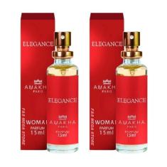 Perfume Amakha Paris Elegance Vermelho 15ml (Kit 2)