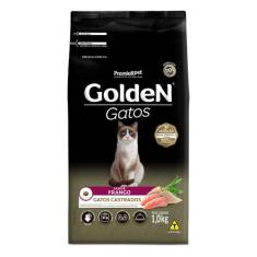 Ração Golden Gatos Adultos Castrados sabor Frango 1 Kg, 3024-007