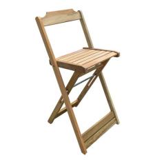 Banqueta Bistrô Dobravél para Bar - sem Pintura / Crua - PREGUICOSA