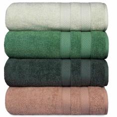 Kit 4 Toalha de Banho Fio Penteado Extra Macia - Comfort - Central Toa