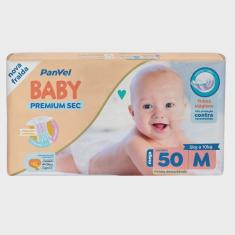 Fralda panvel baby premium sec M com 50 unidades