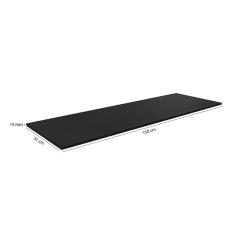 Balcão de Cozinha Gabriela com Tampo 150 cm Preto Fosco - ajl