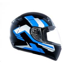 Fly Capacete Fechado Moto F-9 HG Match Preto/Azul 58