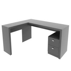 Mesa para Escritório com 2 gavetas ME4129 Preto Tecnomobili