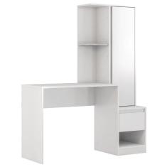 Escrivaninha Com Armário 1 Porta 1 Gaveta Branco