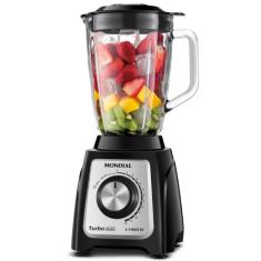 Liquidificador Mondial 1400W Jarra De Vidro Faca Removivel 220V