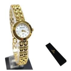 Relógio Seculus Feminino Analógico Dourado Mini 23696LPSVDB1