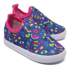 Tênis Infantil Feminino Casual Confortável Calce Fácil-Feminino