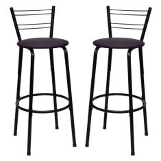 Banquetas Cadeiras Bancos Alta Para Cozinha Gourmet Bancada Balcão Bar
