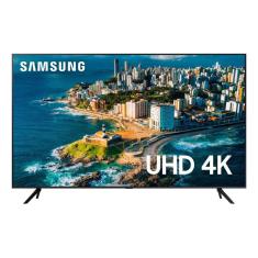 Smart TV Samsung 43" UHD 4K 43CU7700 2023 Processador Crystal 4K Gaming Hub Visual Livre de Cabos 3 HDMI 3 USB Wi-Fi Integrado Tela sem Limites Alexa