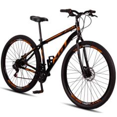 Bicicleta Aro 29 Aço Carbono KGT Shift Freios A Disco 21 Marchas, Pret