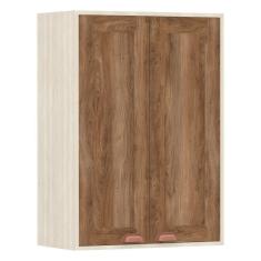 Armário Aéreo De Cozinha 60 Cm 2 Portas 2 Prateleiras