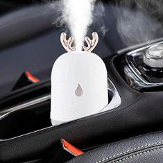 Umidificadores Difusor de Carro, Desligamento Automático USB Luz LED 7 Cores para Veículo Casa Escritório Mesa, Umidificador Portátil de Névoa Fria para Quarto Viagem Bebê