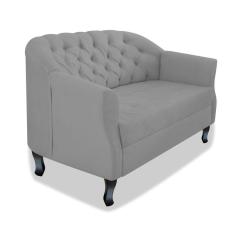 Namoradeira Julia A02 Suede - Adj Decor Cor Cinza