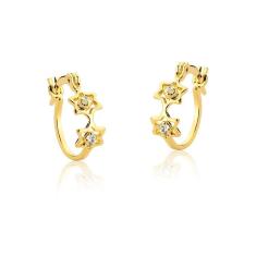 Brinco de Argola Infantil Folheado a Ouro18k Hipoalérgico